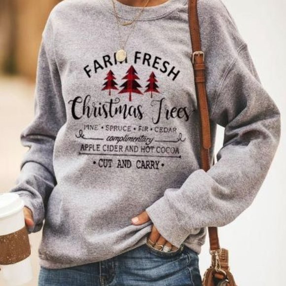 Christmas Tree Pullover Sweatshirt Success - Picture 1 of 1